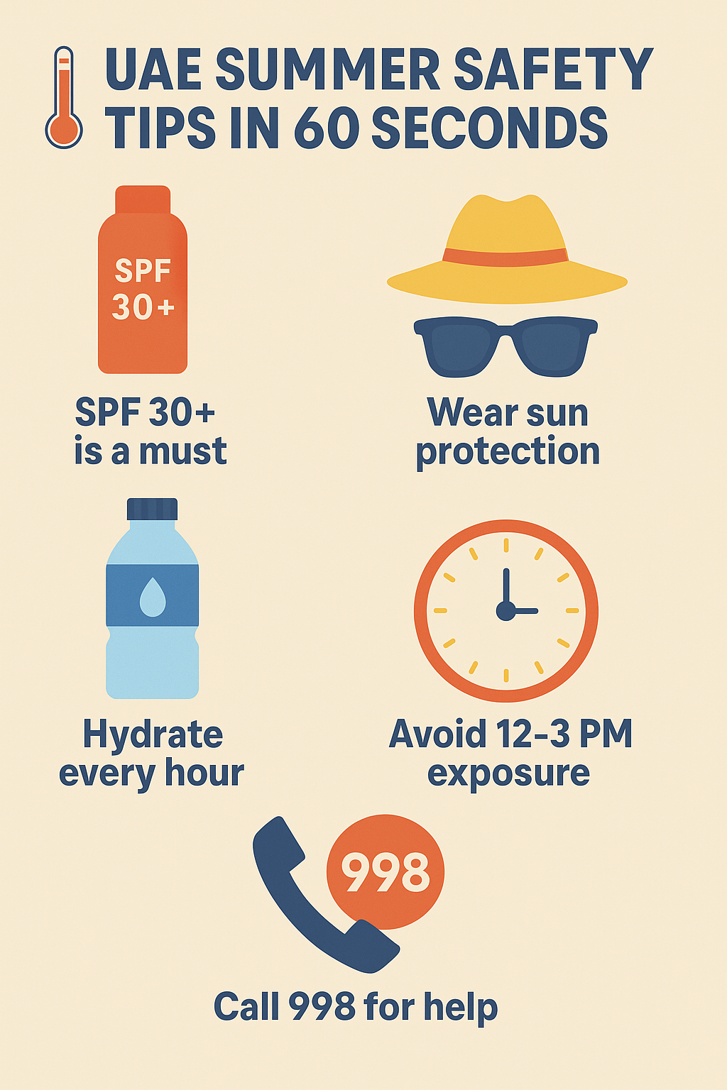 UAE Summer heat tips