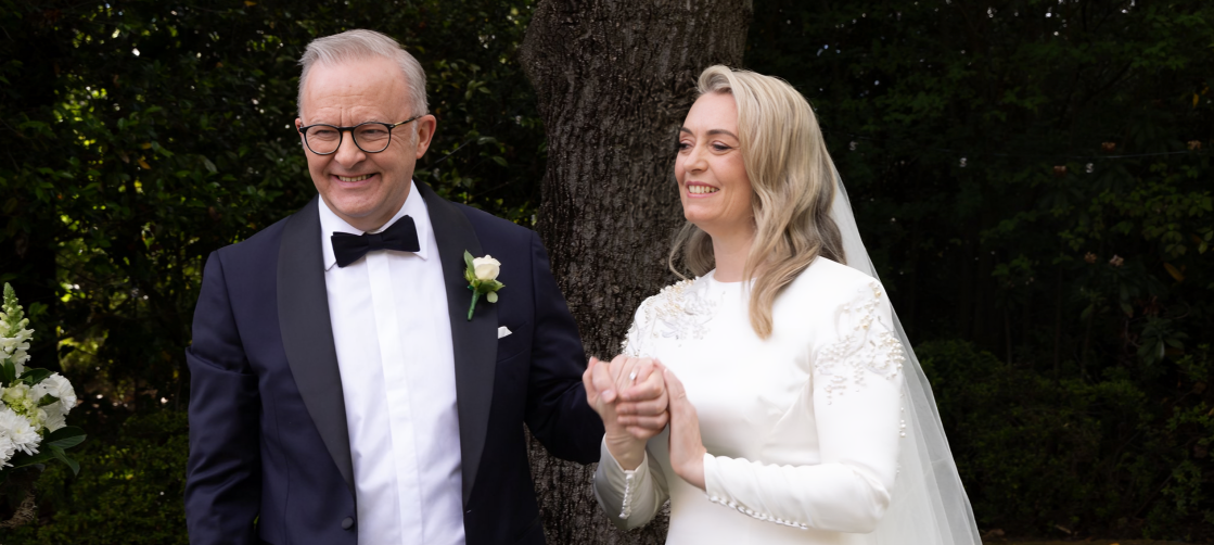 Anthony Albanese and Jodie Haydon