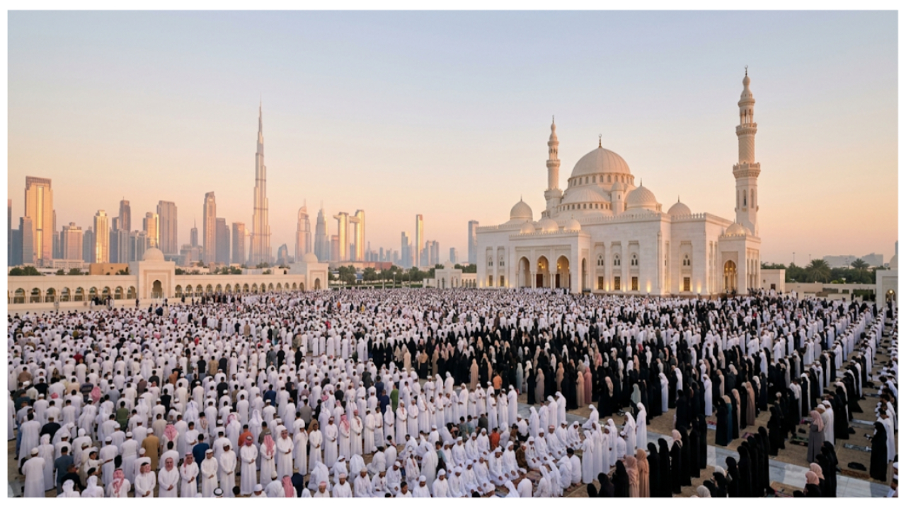 Eid prayer timings UAE tomorrow