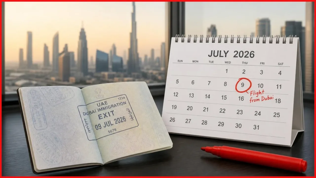 UAE visa overstay fine grace period 2026