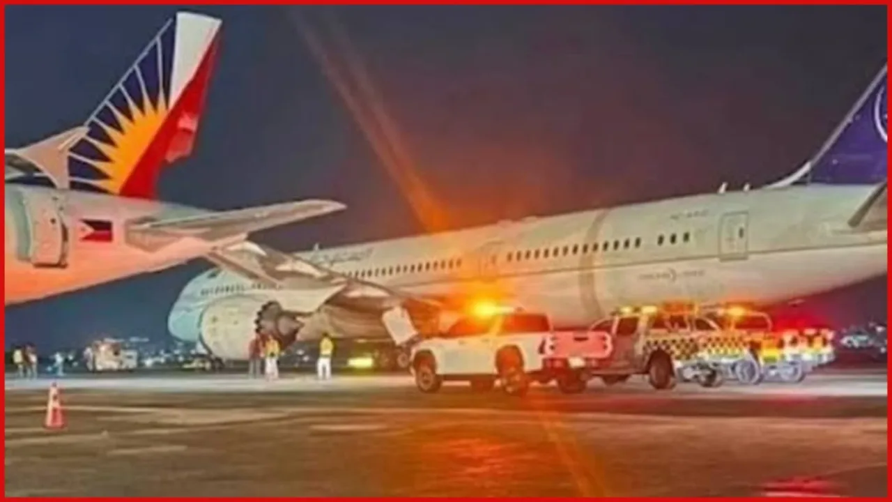 Saudia aircraft hits parked PAL plane Saudia aircraft hits parked PAL plane