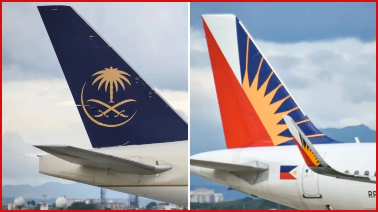 Saudia aircraft hits parked PAL plane Saudia aircraft hits parked PAL plane