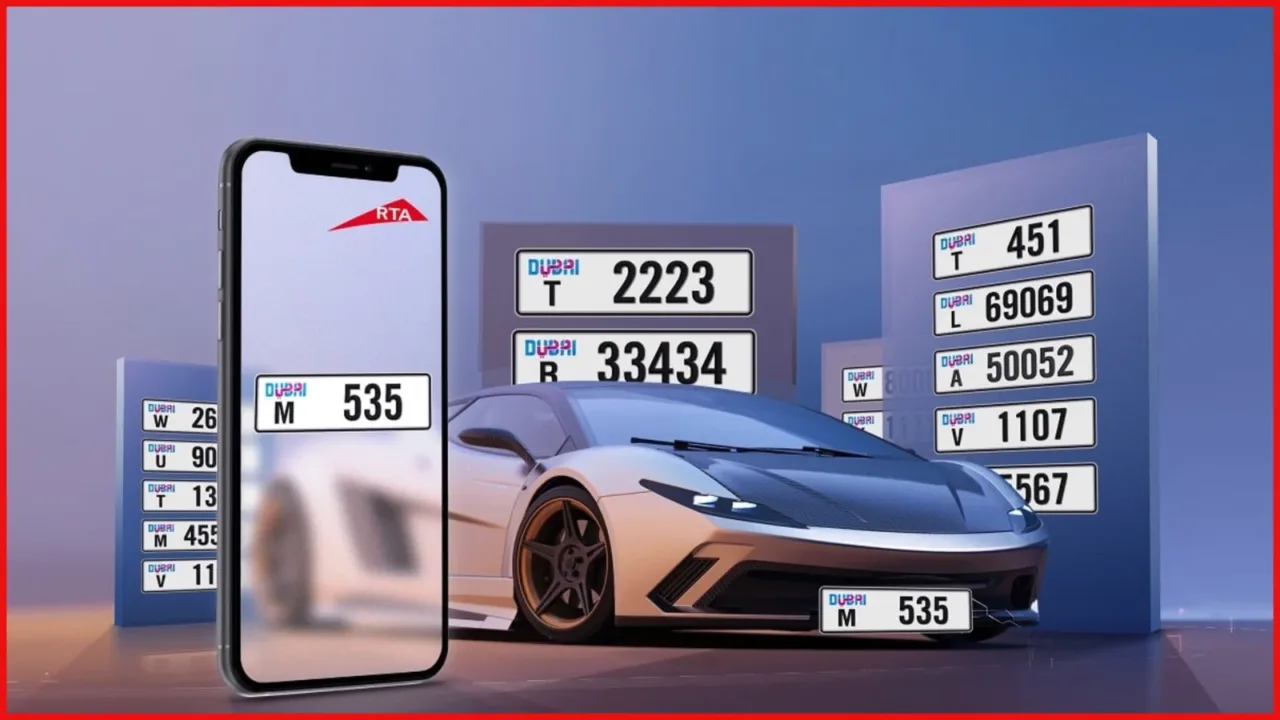 Dubai RTA online plate auction