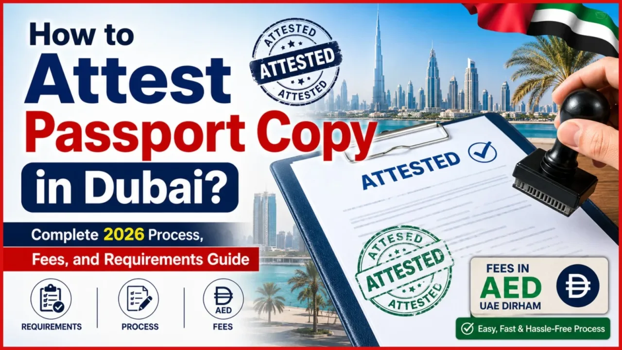 How to attest passport copy in Dubai?