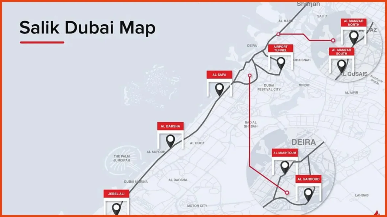 How to calculate Dubai Salik toll costs