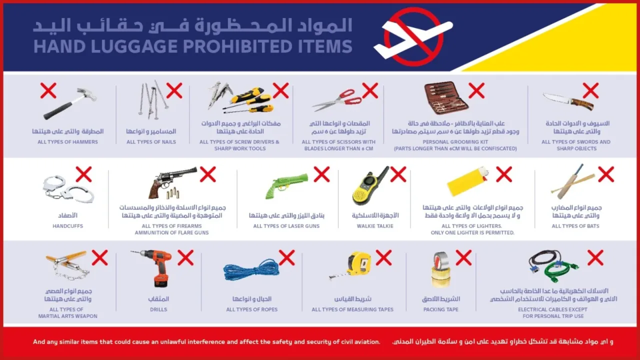banned items in UAE luggage banned items in UAE luggage