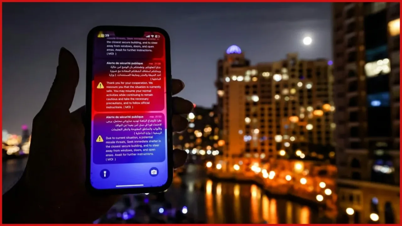 Emergency alert in UAE