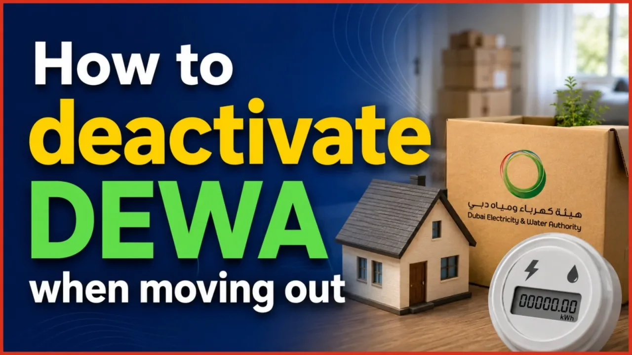 How to deactivate DEWA when moving out