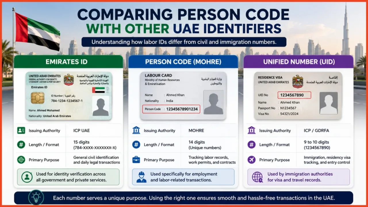 What is person code in MOHRE What is person code in MOHRE