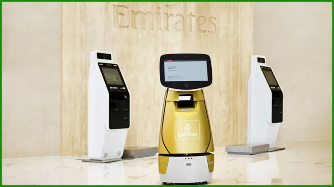 Emirates airport robots check in technology.webp Emirates airport robots check in technology