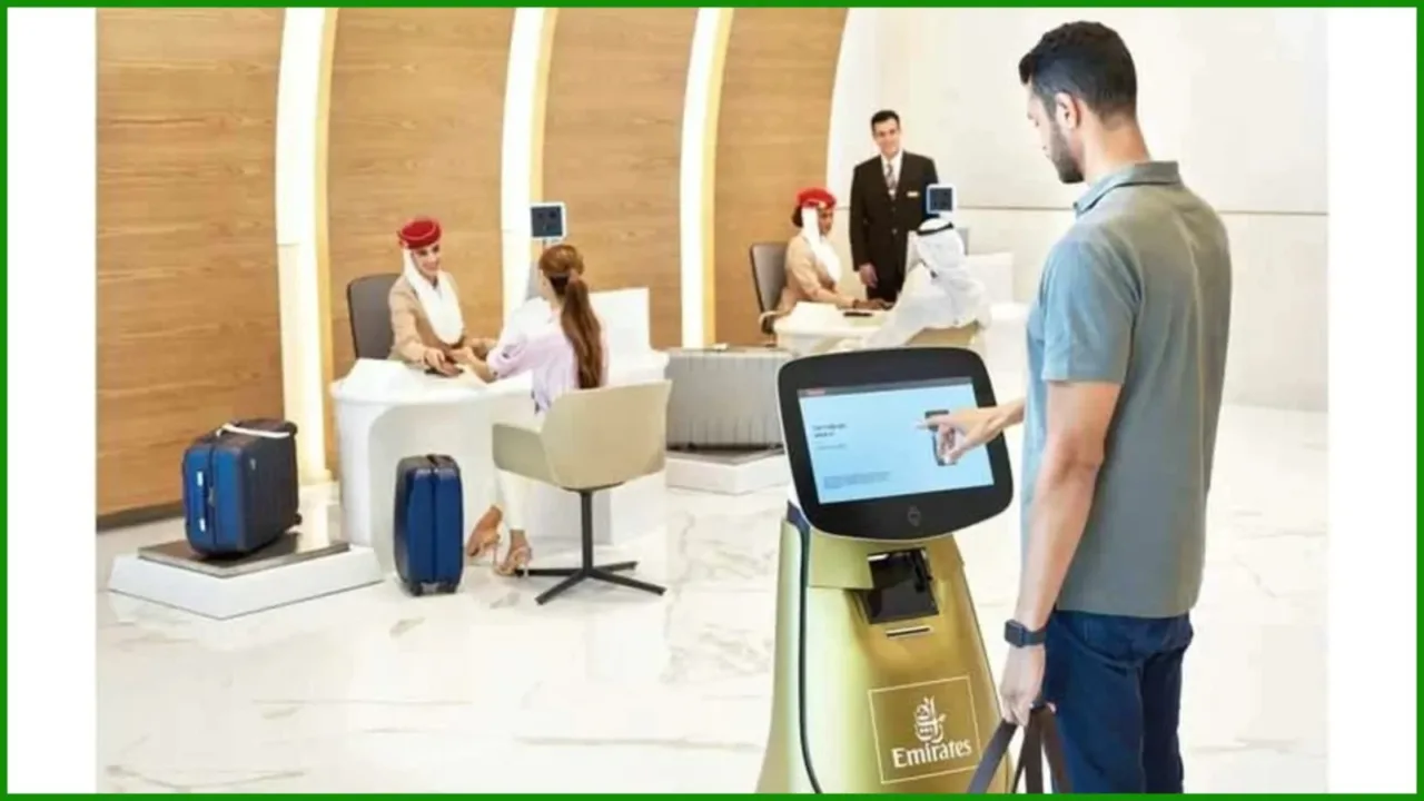 Emirates airport robots check in technology.webp Emirates airport robots check in technology